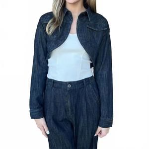 NEW CURRENT AIR bolero denim jacket in blue